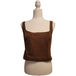 Abercrombie & Fitch Suede Crop Top